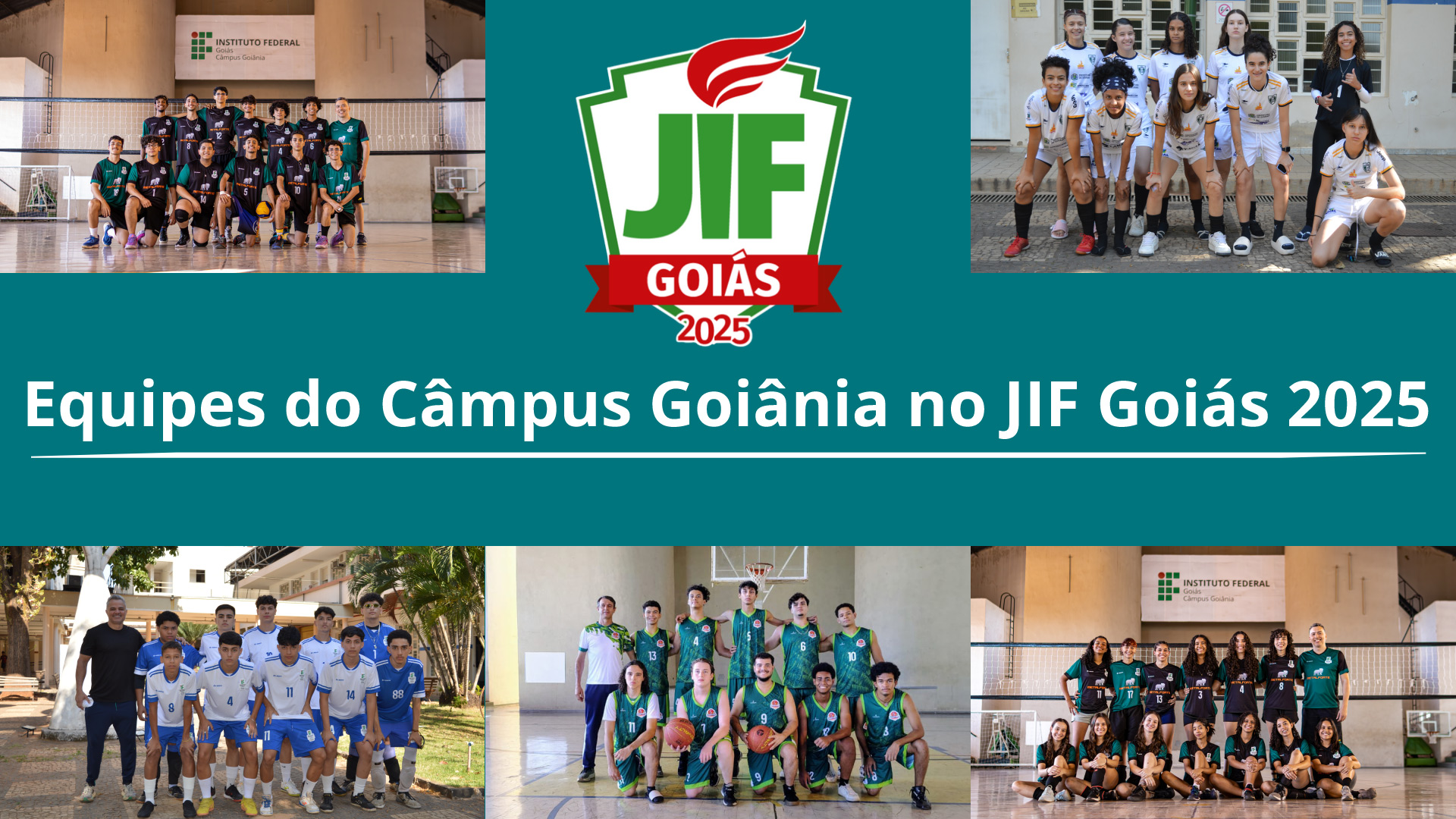 Delegação do Câmpus Goiânia disputa as partidas do JIF Goiás 2025 em Senador Canedo